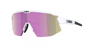 Bliz Breeze Occhiali da Sole Bianche Marroni Rosa | 138-FZRWIS