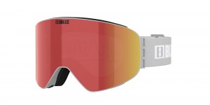 Bliz Flow Ski Goggles Grigie Chiaro Marroni Rosse | 752-TCQESD