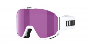 Bliz Rave Jr Ski Goggles Bianche Nere Marroni Rosa | 867-XKGMJB