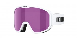 Bliz Rave Ski Goggles Bianche Nere Marroni Rosa | 652-IKAUCJ